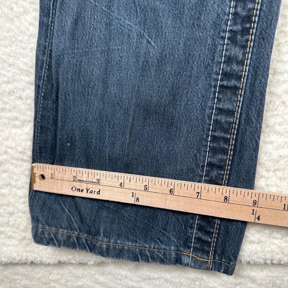 Big Star Pioneer Boot Jeans Mens Organic Denim Bootcut 34x28 Dark Blue Classic